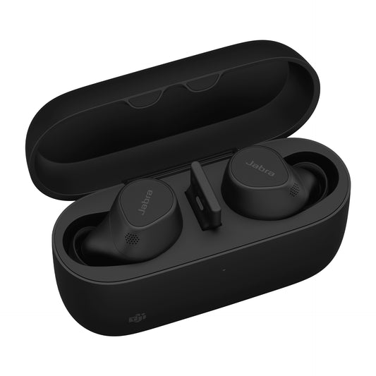 Jabra Evolve2 Buds Auriculares Inalámbrico Intra auditivo Oficina/Centro de llamadas USB Type-C / USB Type-A Bluetooth Negro