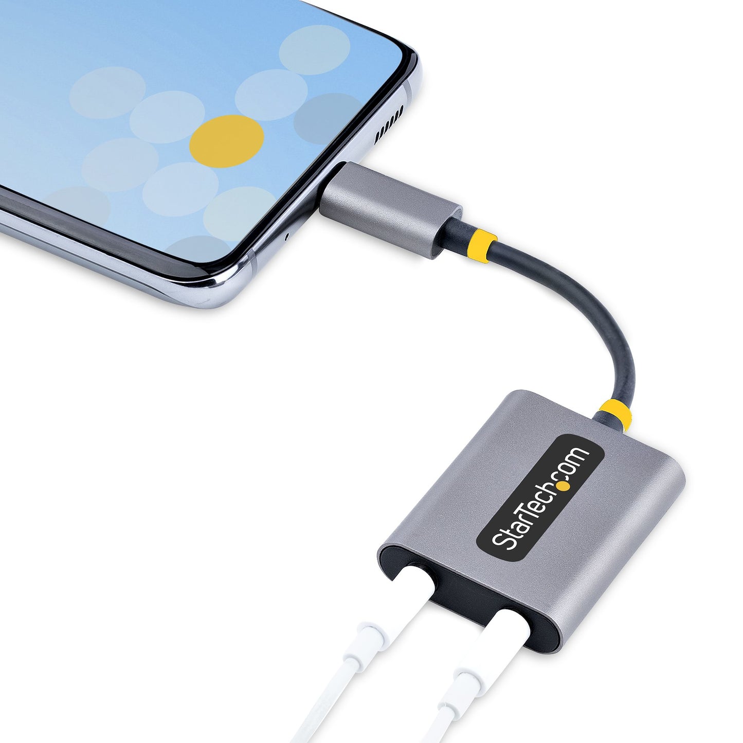 StarTech.com USBC-AUDIO-SPLITTER divisor de audio Gris