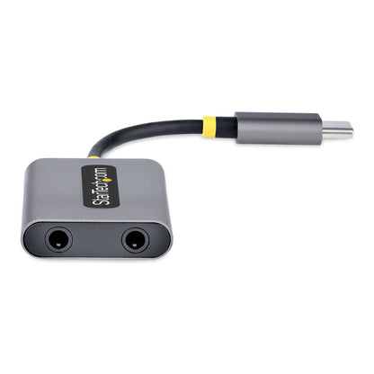 StarTech.com USBC-AUDIO-SPLITTER divisor de audio Gris