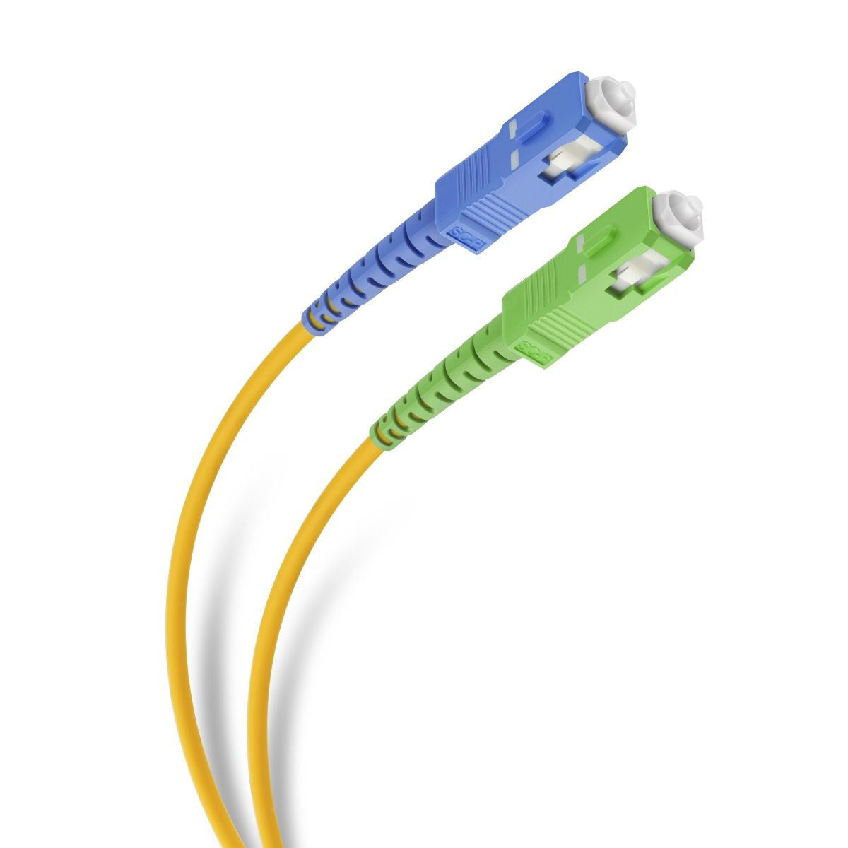 Cable de Fibra Óptica Steren SC APC/UPC de 10m para Conexión de Modem