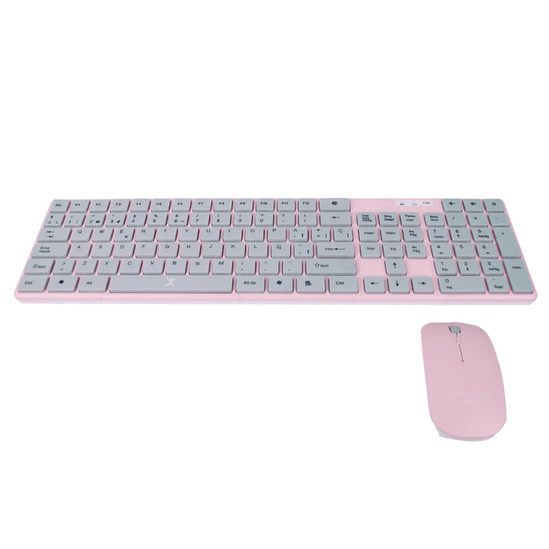 Perfect Choice PC-201069 teclado Ratón incluido Hogar RF inalámbrico Rosa