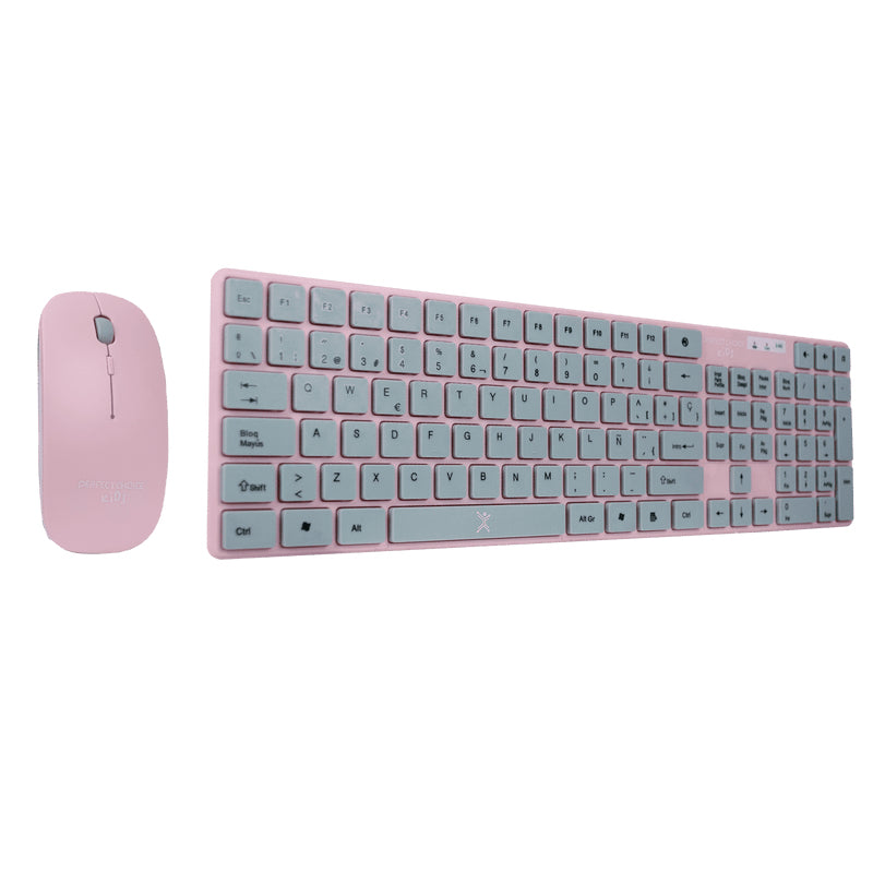 Perfect Choice PC-201069 teclado Ratón incluido Hogar RF inalámbrico Rosa