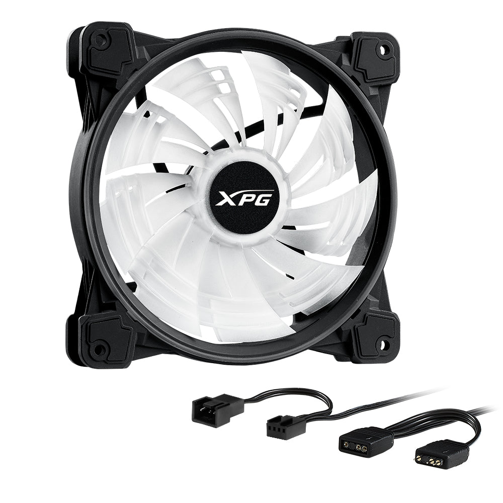 VVentilador XPG Hurricane 140mm ARGB PWM 140mm 1800RPM ARGB Negro Blanco