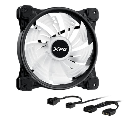 VVentilador XPG Hurricane 140mm ARGB PWM 140mm 1800RPM ARGB Negro Blanco