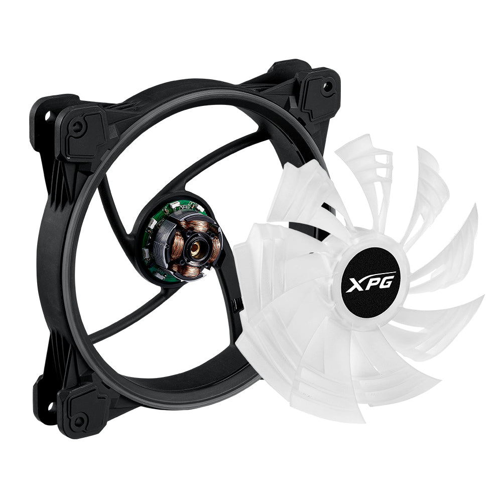 VVentilador XPG Hurricane 140mm ARGB PWM 140mm 1800RPM ARGB Negro Blanco