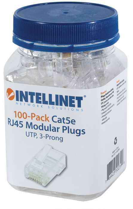 Intellinet 502399 conector RJ-45 Transparente