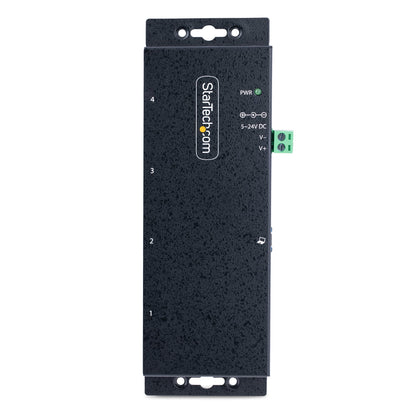 StarTech.com 5G4AINDNP-USB-A-HUB nodo concentrador USB 3.2 Gen 1 (3.1 Gen 1) Type-B 5000 Mbit/s Negro