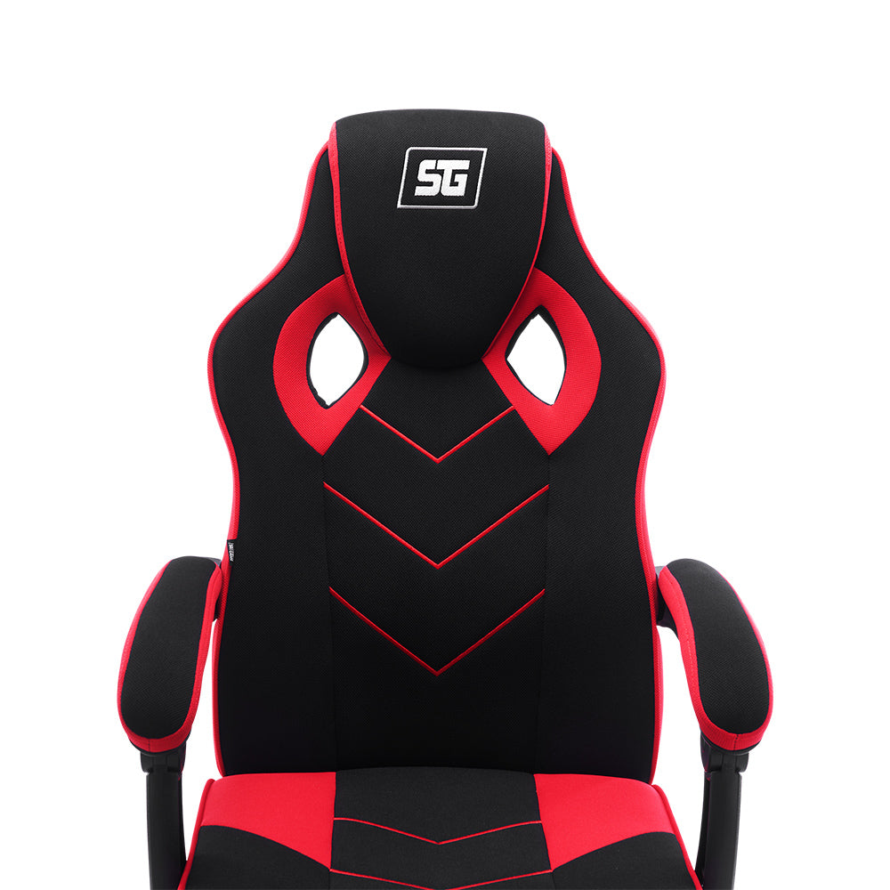 Silla Vorago Gamer Start The Game CGC301 Reclinable Soporta 120Kg Máx Color Negro-Rojo
