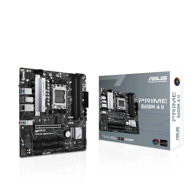 Tarjeta Madre Asus PRIME B650M-A II-CSM AM5 128GB 4xDDR5 HDMI DP