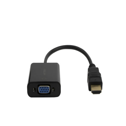 Adaptador Acteck HDMI a VGA Shift Plus AV400 para Video Macho a Hembra Advanced Series Negro