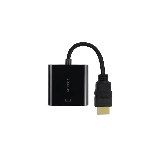Adaptador Acteck HDMI a VGA Shift Plus AV400 para Video Macho a Hembra Advanced Series Negro