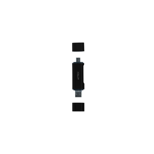 Acteck GATE EDIT DH450 lector de tarjeta USB 3.2 Gen 1 (3.1 Gen 1) Type-A/Type-C Plata