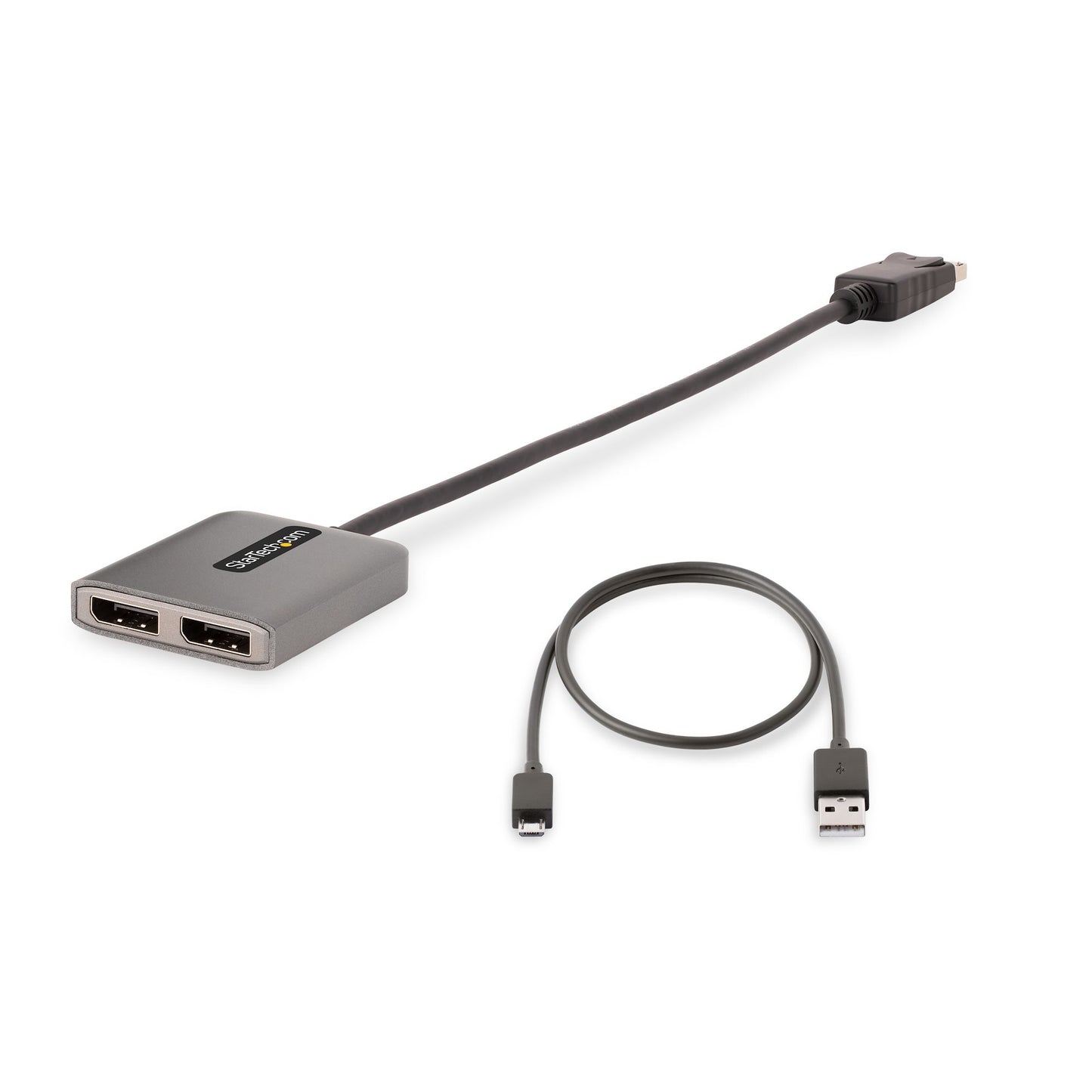 StarTech.com MST14DP122DP adaptador de cable de vídeo 0.3 m 2 x DVI Gris