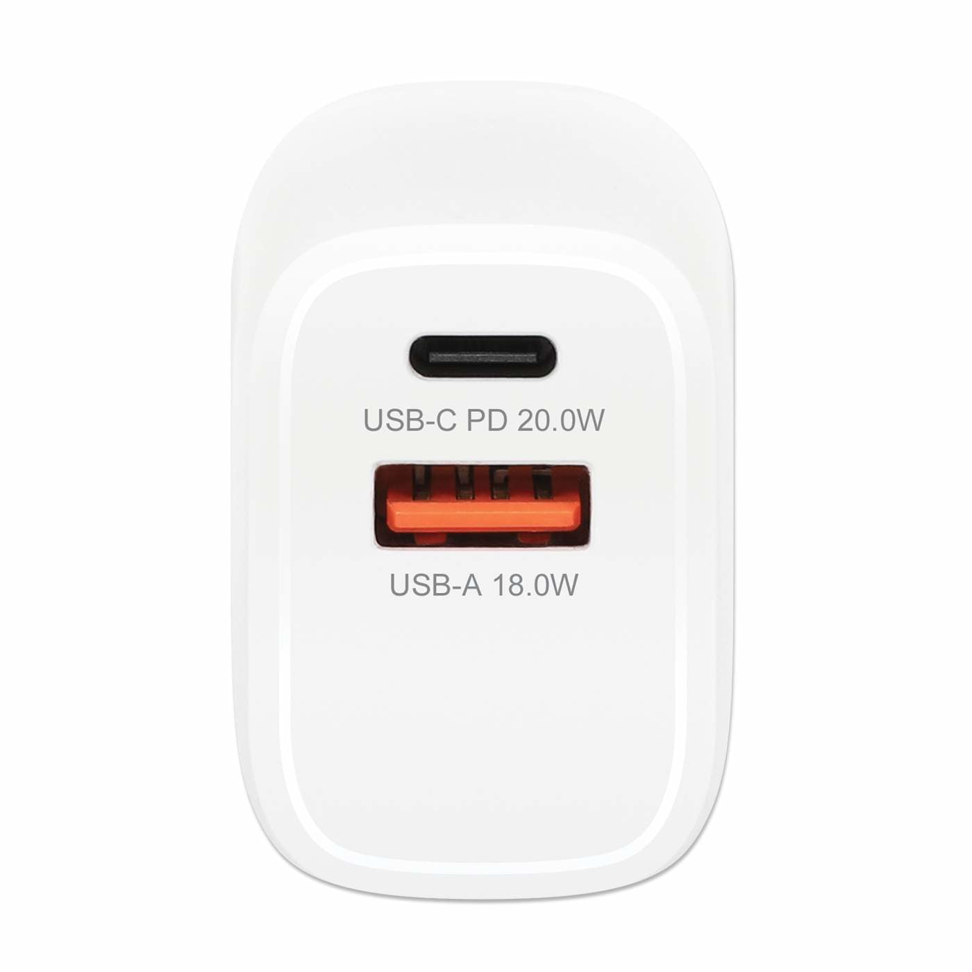 Manhattan 406291 adaptador e inversor de corriente Interior 20 W Blanco