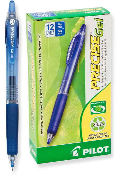 BOLIGRAFO PILOT PRECISE GEL RET 0.7 AZUL C/12