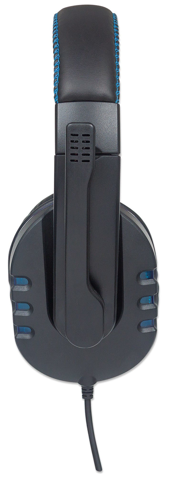 Manhattan 176088 audífono y auriculare Auriculares Alámbrico Diadema Llamadas/Música Negro, Azul