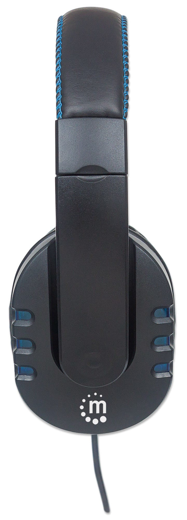 Manhattan 176088 audífono y auriculare Auriculares Alámbrico Diadema Llamadas/Música Negro, Azul