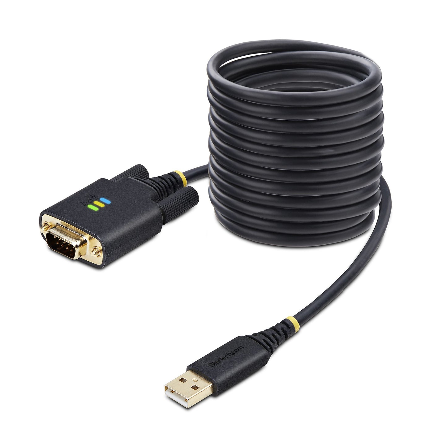 StarTech.com 1P10FFC-USB-SERIAL cable serial Negro USB tipo A DB-9