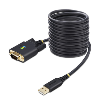 StarTech.com 1P10FFC-USB-SERIAL cable serial Negro USB tipo A DB-9