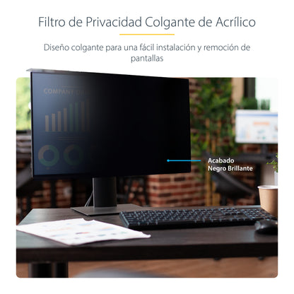 StarTech.com 238A-PRIVACY-SCREEN filtro para monitor 60.5 cm (23.8") Filtro de privacidad para pantallas sin marco