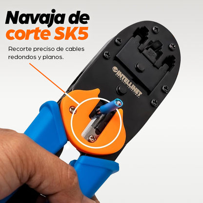 Pinza Intellinet P/Crimpear Plug Modular RJ11/RJ12/RJ45
