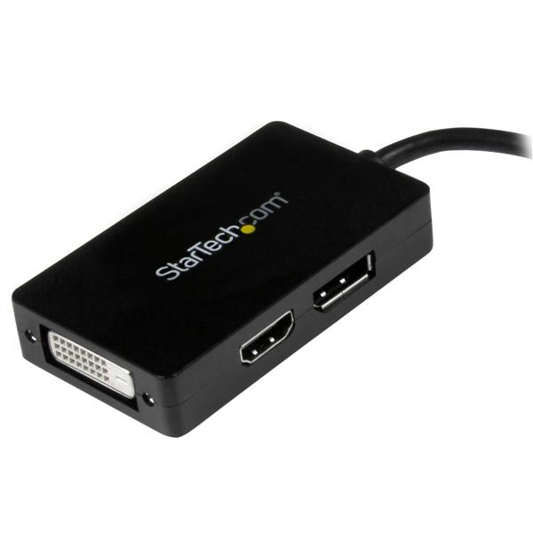 StarTech.com MDP2DPDVHD adaptador de cable de vídeo 0.15 m DisplayPort + DVI-D + HDMI Negro