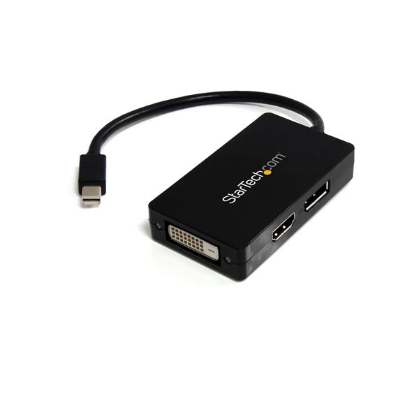 StarTech.com MDP2DPDVHD adaptador de cable de vídeo 0.15 m DisplayPort + DVI-D + HDMI Negro