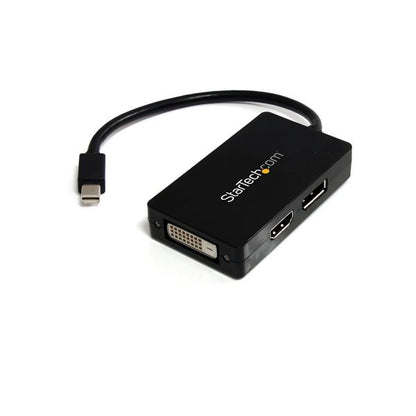 StarTech.com MDP2DPDVHD adaptador de cable de vídeo 0.15 m DisplayPort + DVI-D + HDMI Negro