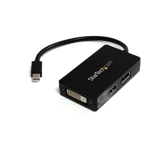 StarTech.com MDP2DPDVHD adaptador de cable de vídeo 0.15 m DisplayPort + DVI-D + HDMI Negro