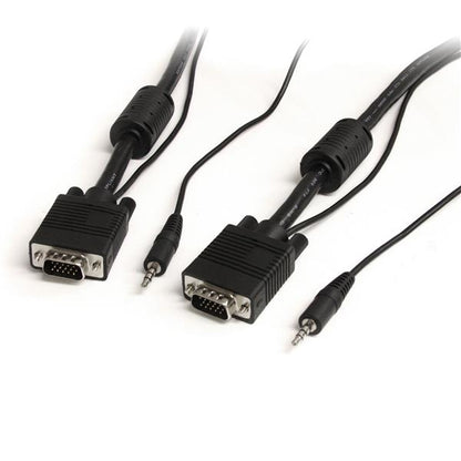 StarTech.com MXTHQMM25A adaptador de cable de vídeo 7.62 m VGA (D-Sub) + 3,5mm Negro