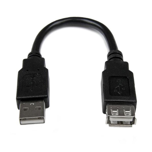 StarTech.com USBEXTAA6IN cable USB 0.152 m USB A 0.48 Gbit/s Negro