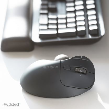 Kensington Pro Fit Ergo TB550 ratón Diestro RF inalámbrico + bluetooth