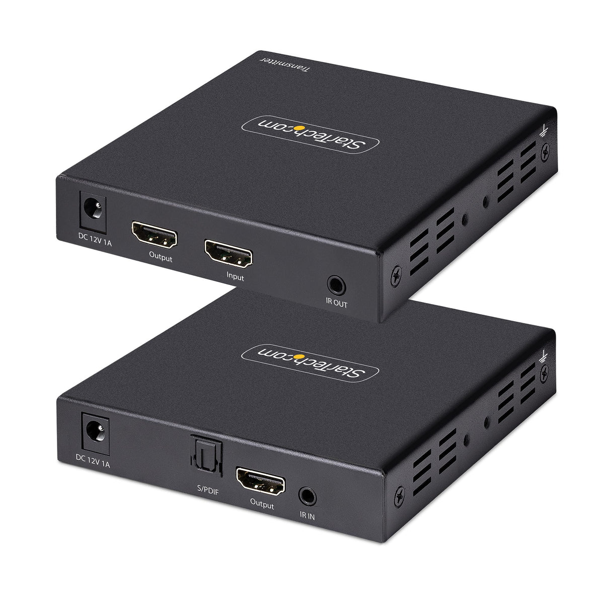 StarTech.com 4K70IC-EXTEND-HDMI extensor de audio/video Transmisor y receptor AV Negro