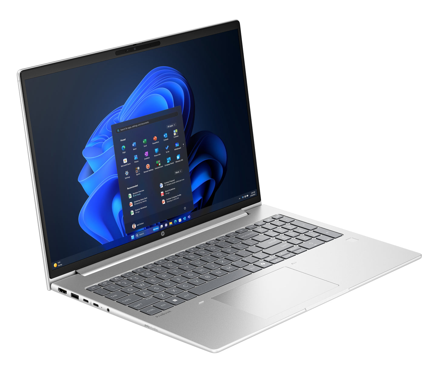 HP ProBook 4 G1ah AMD Ryzen™ 5 220 Computadora portátil 40.6 cm (16") WUXGA 16 GB DDR5-SDRAM 512 GB SSD Wi-Fi 6E (802.11ax) Windows 11 Pro Plata