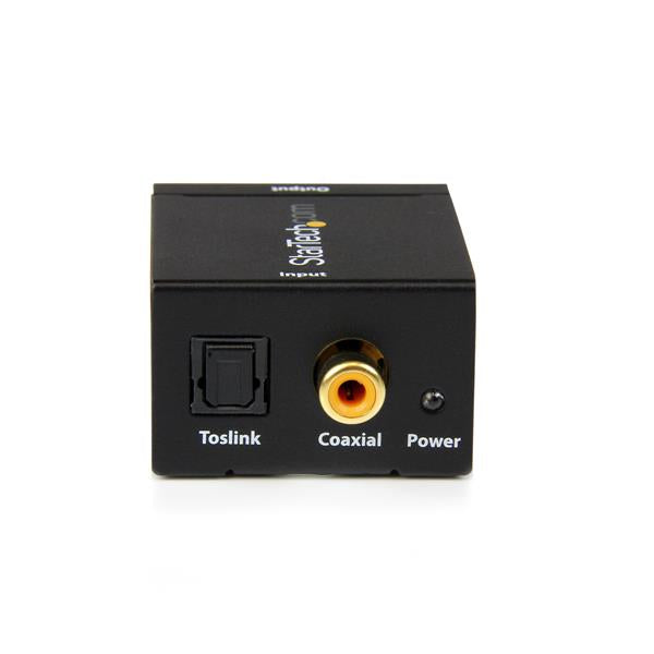 StarTech.com SPDIF2AA convertidor de audio Negro