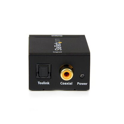StarTech.com SPDIF2AA convertidor de audio Negro