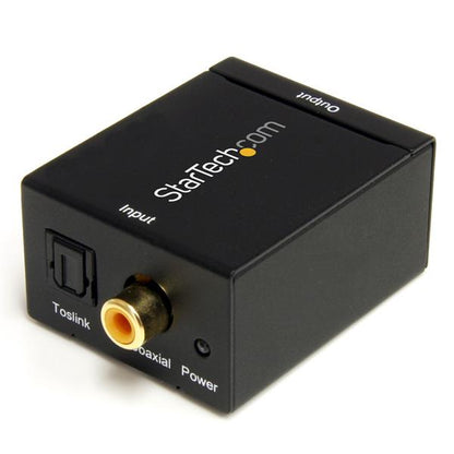 StarTech.com SPDIF2AA convertidor de audio Negro