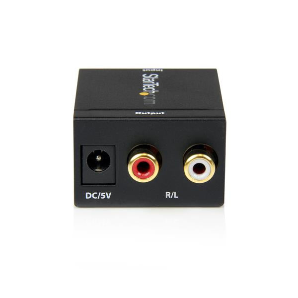 StarTech.com SPDIF2AA convertidor de audio Negro