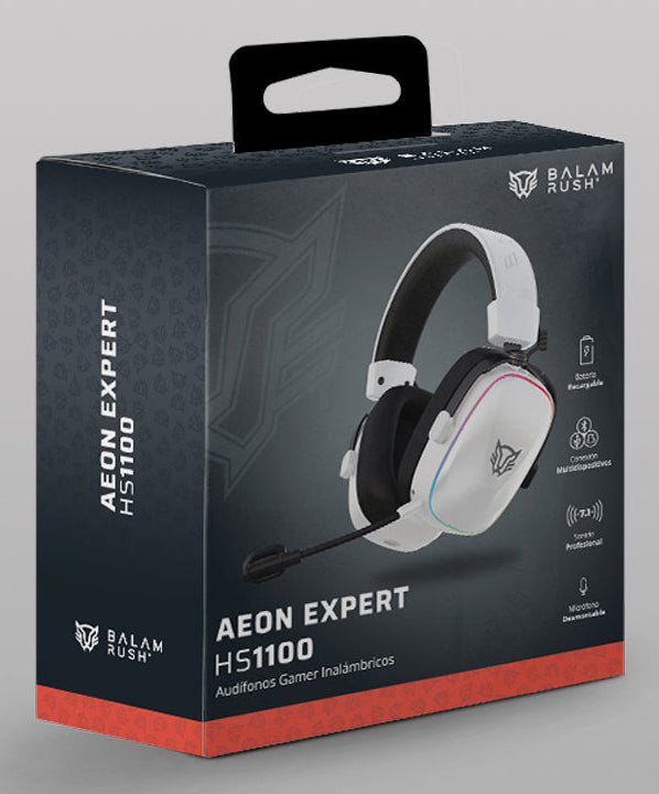 Balam Rush Aeon Expert HS1100 Auriculares Inalámbrico y alámbrico Diadema Juego USB Tipo C Bluetooth Negro, Blanco