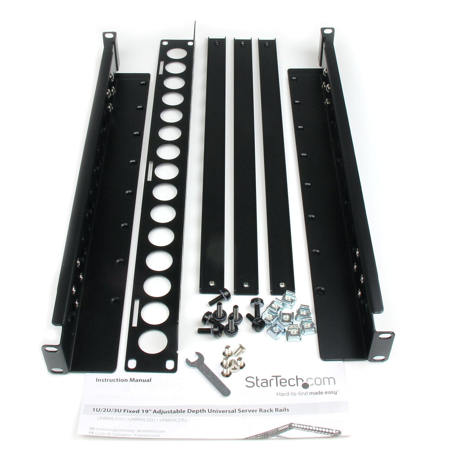 StarTech.com UNIRAILS1U accesorio para rack Riel de estante