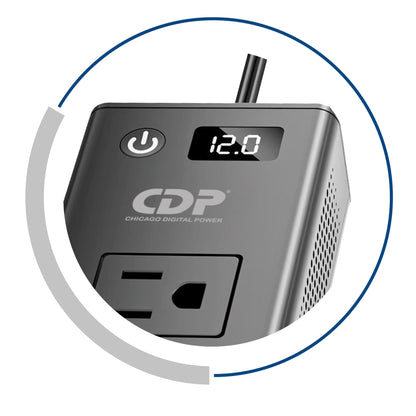 CDP XVU212 adaptador e inversor de corriente Auto 200 W Negro, Gris