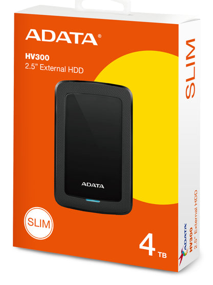 Disco Duro Adata 4TB HV300 Slim Negro 3.1