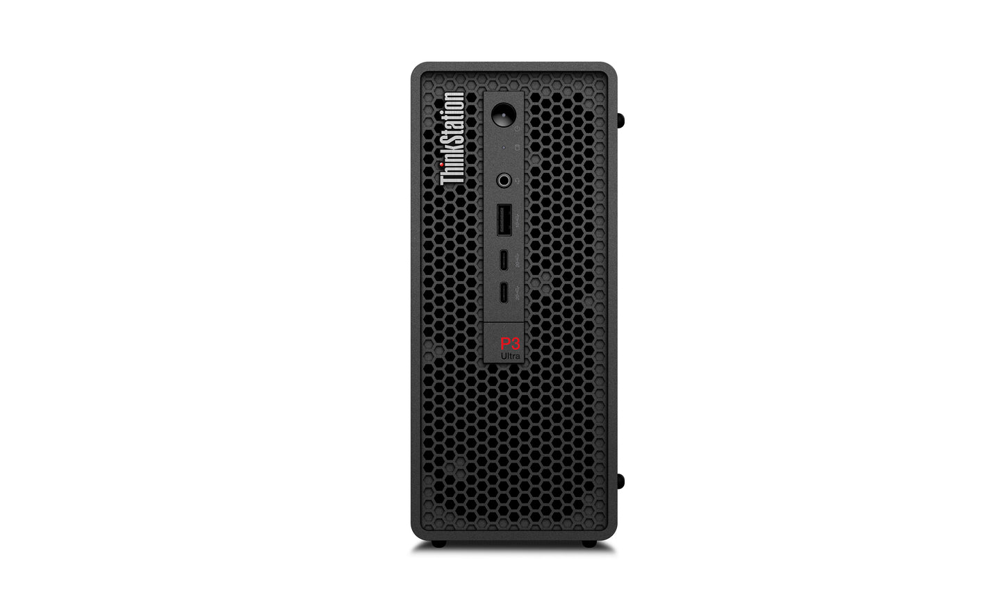 Lenovo ThinkStation P3 Ultra SFF Gen 2 Intel Core Ultra 7 265 16 GB DDR5-SDRAM 512 GB SSD NVIDIA RTX A1000 Windows 11 Pro Mini Tower Estación de trabajo Negro