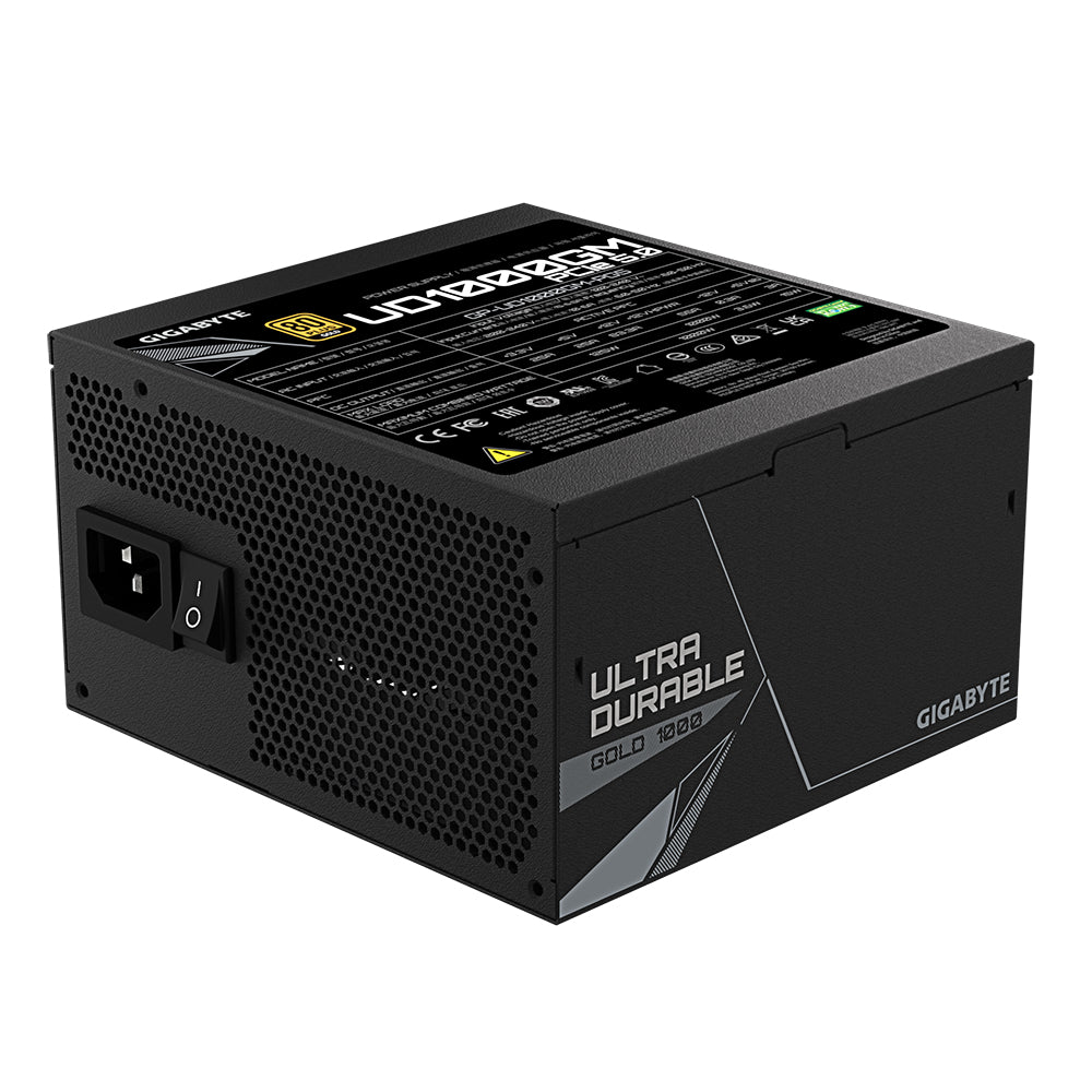 Fuente de Poder Gigabyte UD1000GM PG5 80 PLUS Gold Modular 24-pin ATX 120mm 1000W