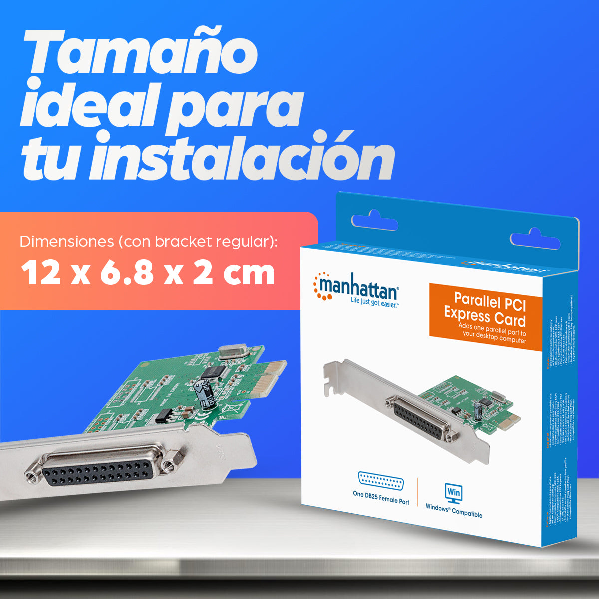 Manhattan 152099 tarjeta o adaptador de interfaz Interno Paralelo