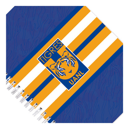 Cuaderno profesional Dietrix First Class Pasta dura doble arillo 80 hojas raya Club Tigres de la UANL modelo UANL