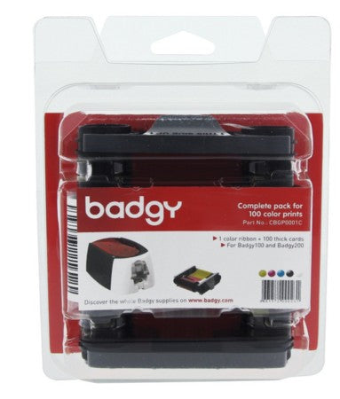 Cinta de Impresión Evolis Ribbon para Badgy 100/200 YMCKO + PVC R-100 Impresiones