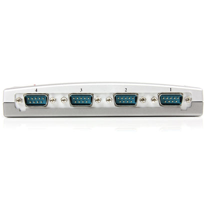 StarTech.com ICUSB2324 nodo concentrador Plata