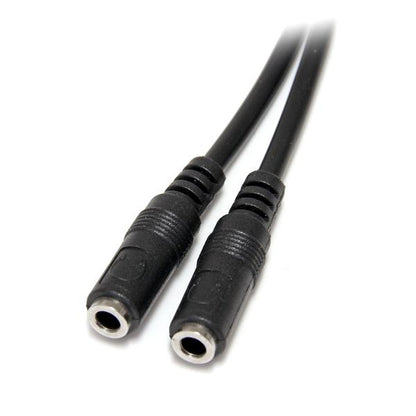 StarTech.com MUY1MFFS cable de audio 0.2 m 3,5mm 2x3.5mm Negro