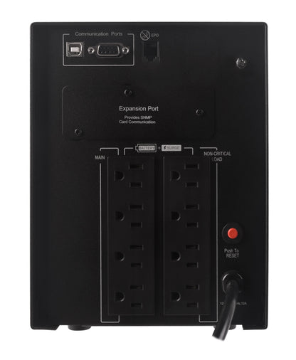 CyberPower PR1500LCD sistema de alimentación ininterrumpida (UPS) Línea interactiva 1.5 kVA 1050 W 8 salidas AC